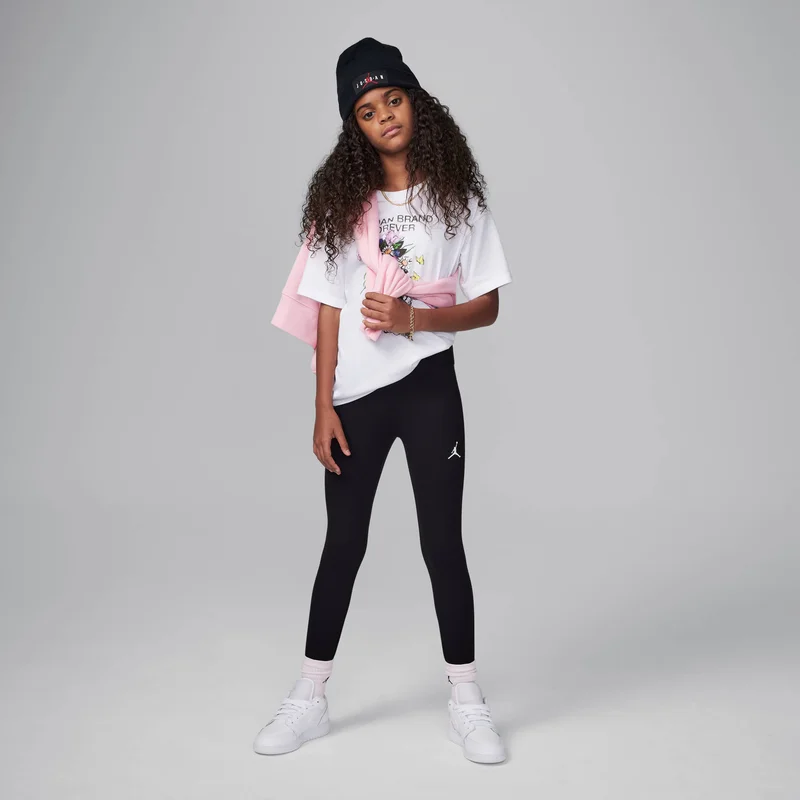 Jordan black Kids' Logo Leggings for Women | Best Price UAE